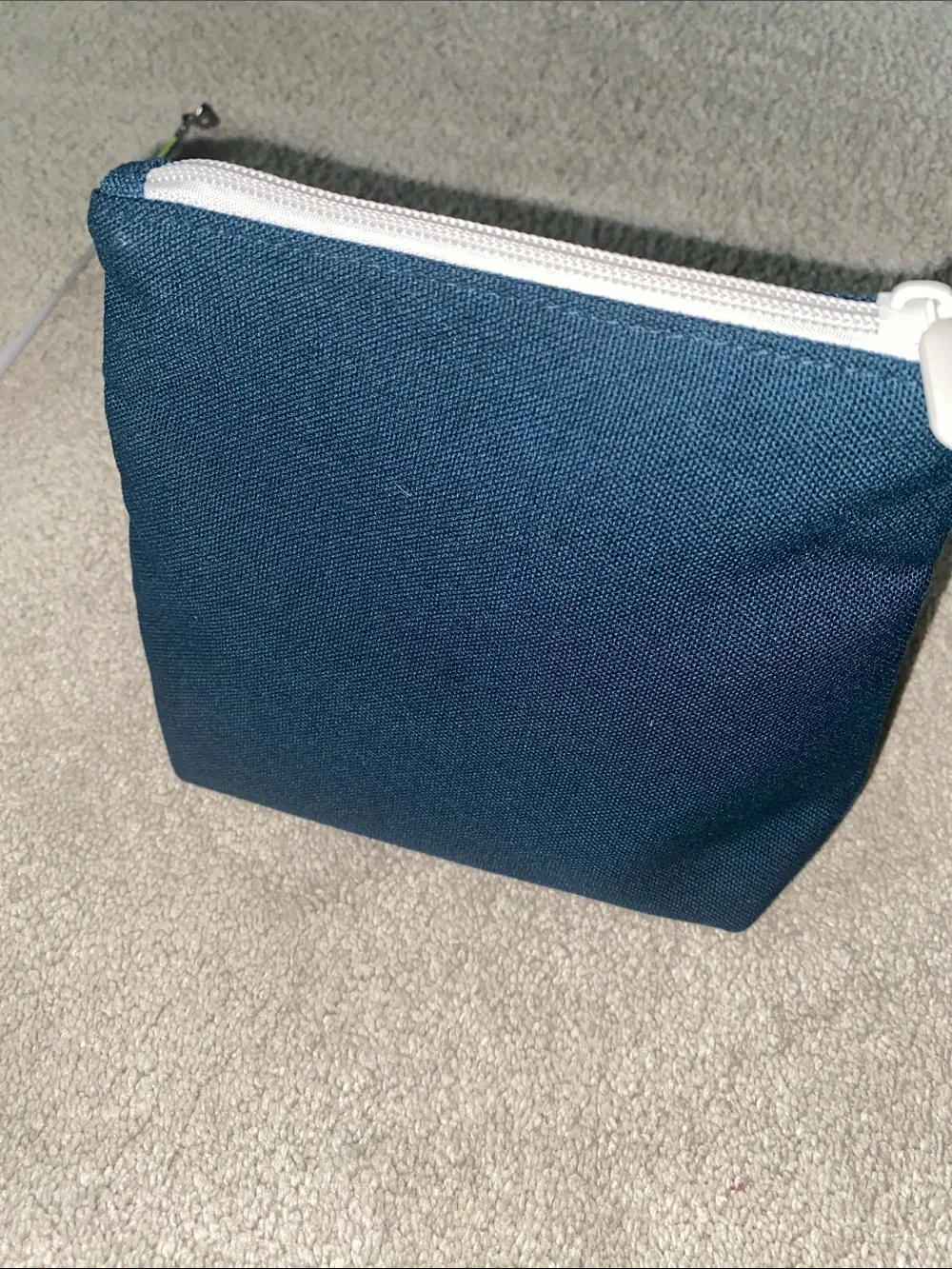 Lululemon x Saje Wellness canvas zipper pouch in green and blue‎